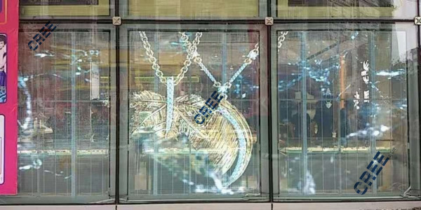 老鳳祥銀樓升級首選-LED透明屏 冰屏 玉屏